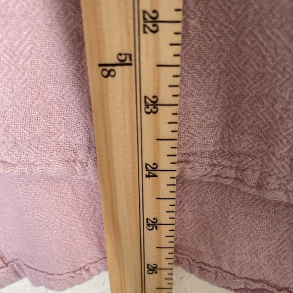 OH MY GAUZE! Long Sleeve Tunic Top Boho Lagenlook One Size Pink Cotton Gauzy - Picture 9 of 11